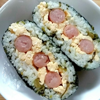 簡単☆高菜ご飯deおにぎらず